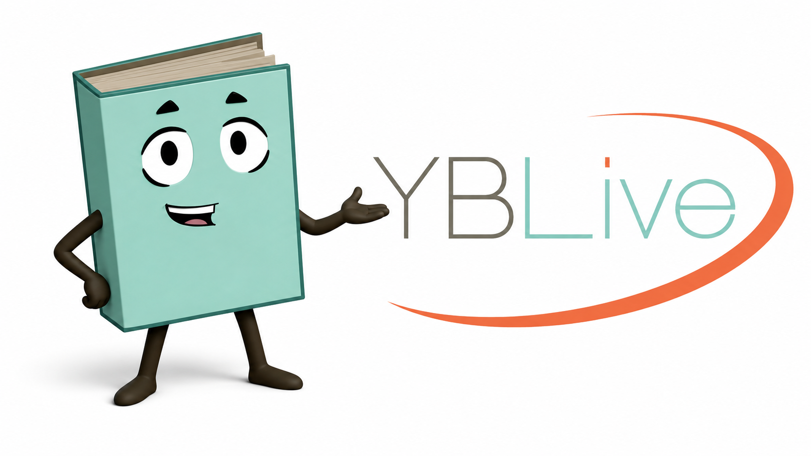Booker pointing to YBLive Logo