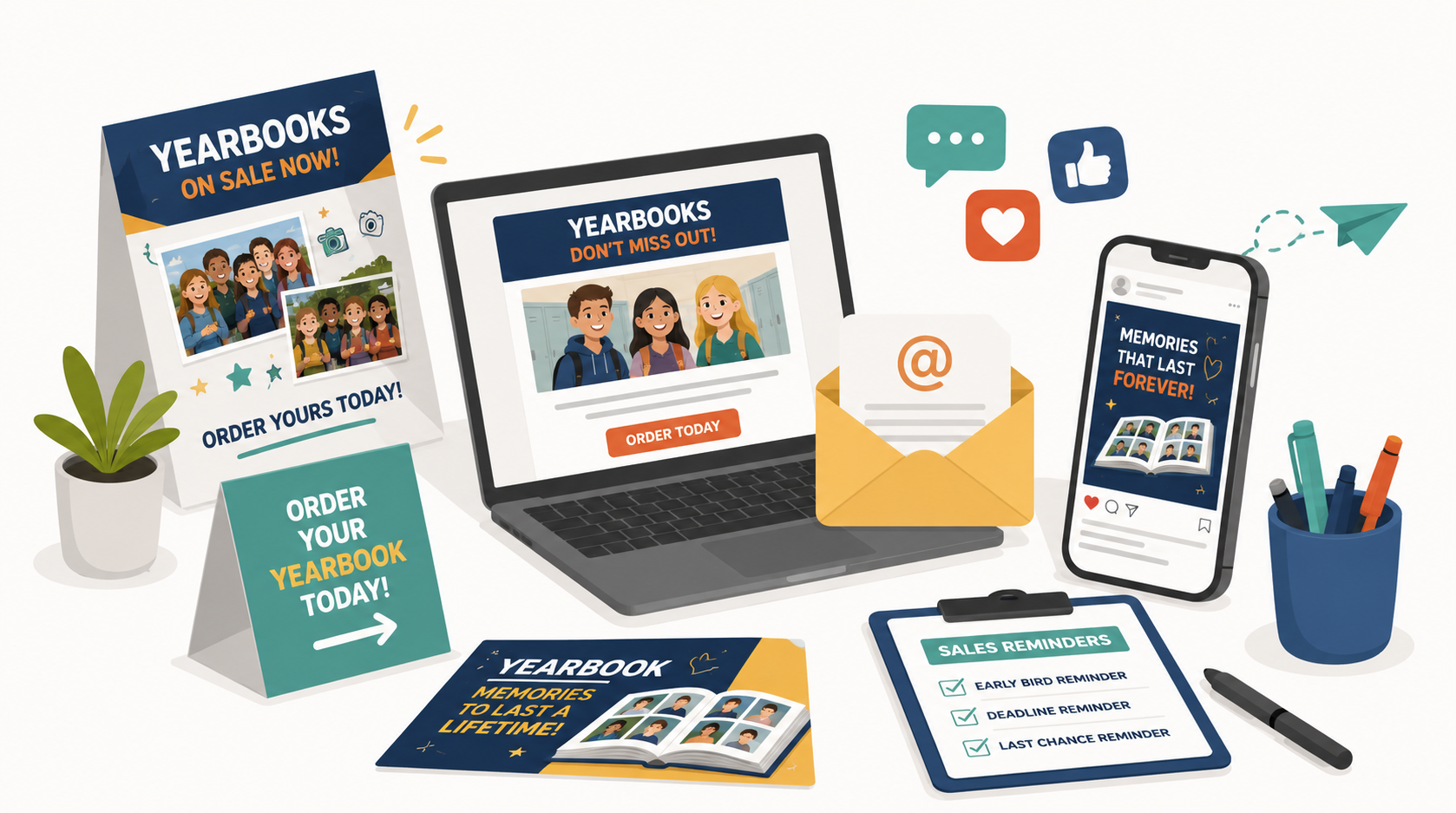 Yearbook marketing materials